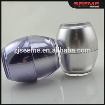 Acrylic Cosmetic Egg Shaped Jar ,egg shape container acrylic jar