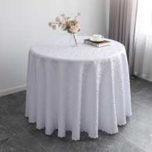 Round Cheap Damask Table Cloth for Banquet Hall