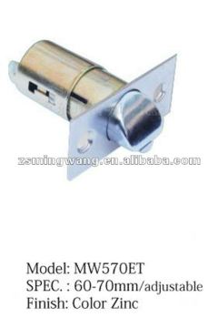 adjustable cylindrical door lock latch