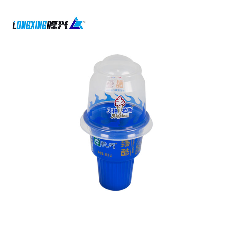 High Quality PP disposable ice cream cup with lid