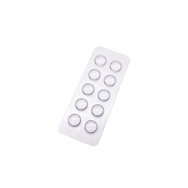 Lijek prozirne okrugle male tablete u blister ladicama