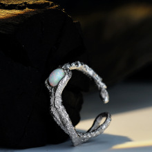 Minimalist And Stylish S925 Sterling Silver Opal Rings