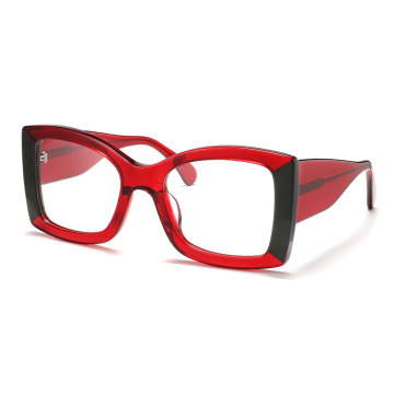 Square Frame Acetate Optical Glasses Oversized Acetate Optical Frame Supplier