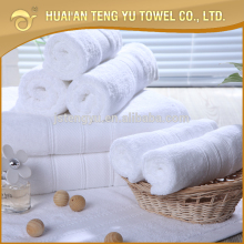 Export hot selling white cotton material hotel face towel