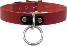 SM Sex Toy Sexy Faux Female Collar With Magnet Pin Neck Collar Bondage