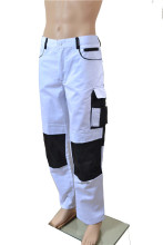 Polyester/Cotton White/Black Pants