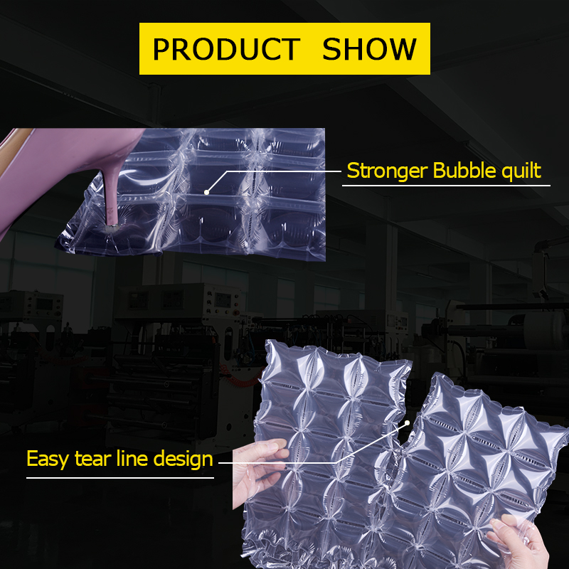 Air Pillow Cushion Bubble Bag Air Void Film Packaging Work with Air Cushion Maker Machine