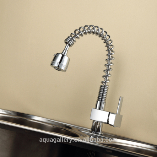 Revolving Spray Spout Brass Kitchen Faucet