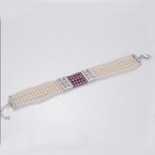Buy Multi Strand Fake Pearl Bracelet