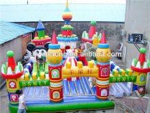 Amusement park cartoon word inflatable bouncer inflatable fun city