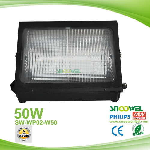 Aluminum fixture led security light 50W led wall pack light fixture