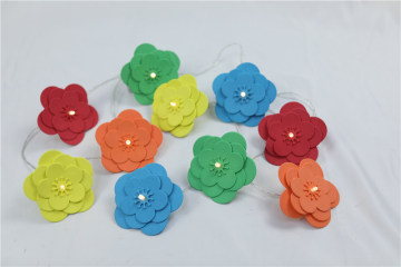 Hot sales led flower paper string lights