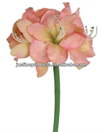 27" Artificial Amaryllis, Silk Amaryllis, High Quality Wholesale Silk Flower