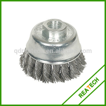 Knotted Stainless Steel Wire Cup Brush