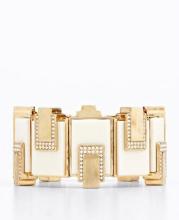 Designer with fake diamond gold ladies bracelet 2013