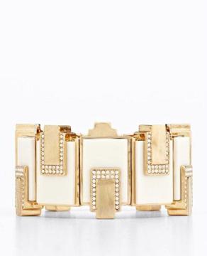 Designer with fake diamond gold ladies bracelet 2013