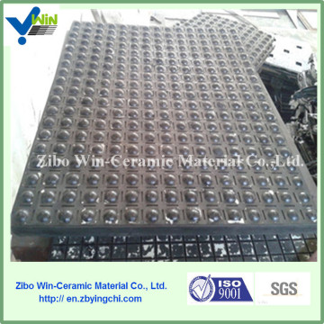 Wear&impact resistant ceramic rubber liner