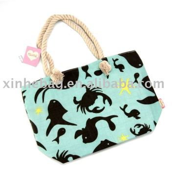 Cotton canvas girl's handbag