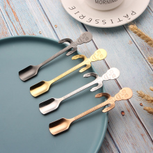 stainless skeleton shape hanging coffee spoon scoop