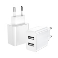 Caricatore del telefono 12W USB Wall Charger 2-Pors Adattatore