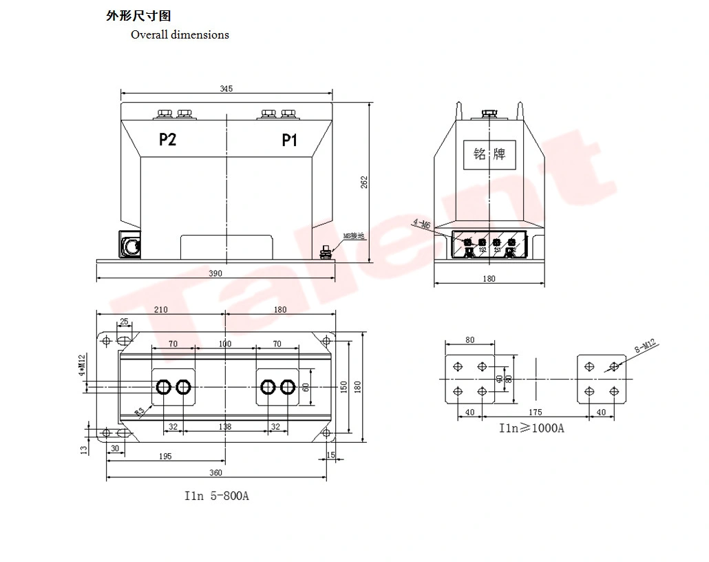 Lzzbj9-10c2q Indoor Epoxy Cast-Resin 3000A 0.2s 15va Current Transformer