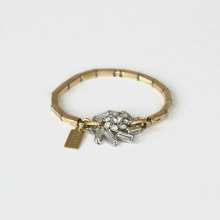 Personalized with CZ diamond girls gold bracelets 2013