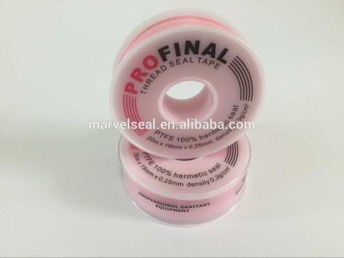 19mm pink PTFE thread seal tape pink teflon tape