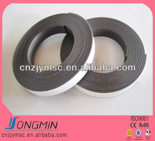 extrusion strip with PVC adhesive flexible rubber magnet strip