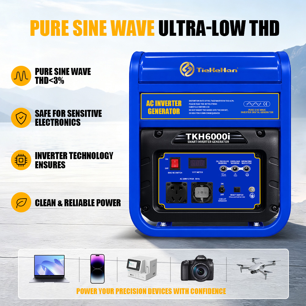 TKH-6000i Blue Gasoline Generator(5)