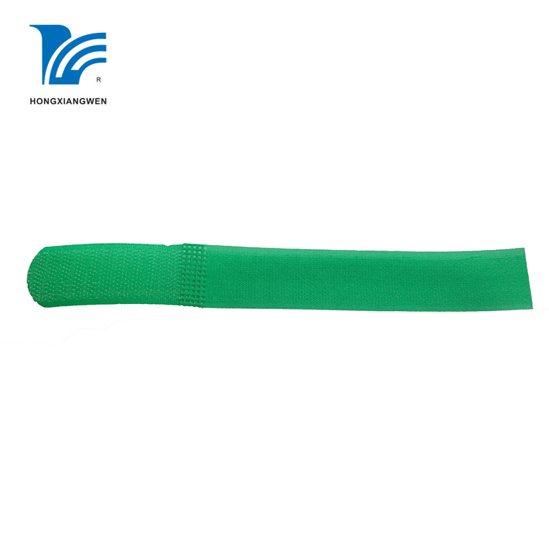 Self Locking Hook Loop Cable Tie Green