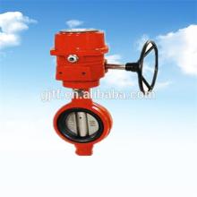 DN50 Wafer Butterfly Valve with gear actuator for Fire Fighting