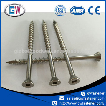 Square drive deck screws type 17 with nibs