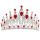 Alloy Big Stone Red Blue Green Pageant Crown