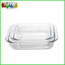 high borosil glass baking dish, glass baking tray