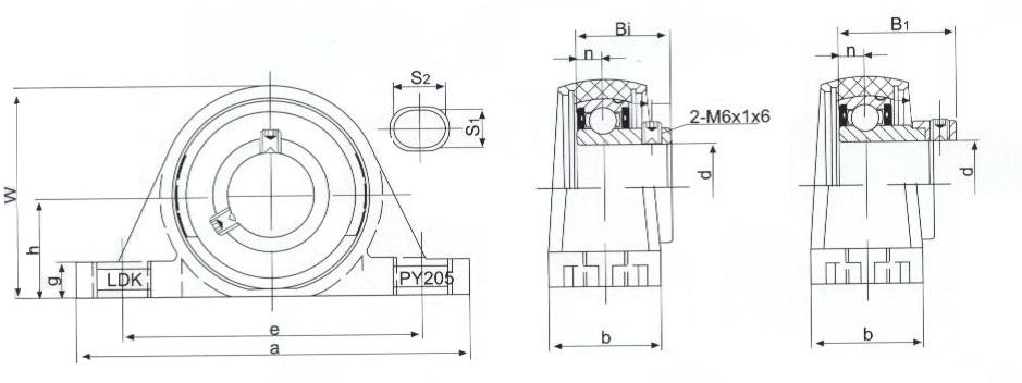 Stainless Steel Bearings TP-SAPY205-16 Series