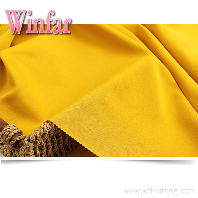 Polyester Stretch Solid Scuba Crepe Knit Fabric Stock