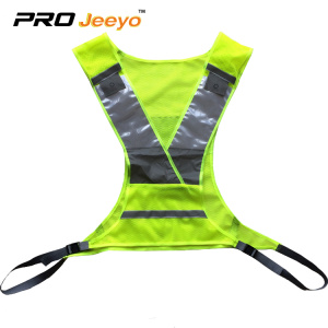 gilet de course haute visibilité avec clignotant LED