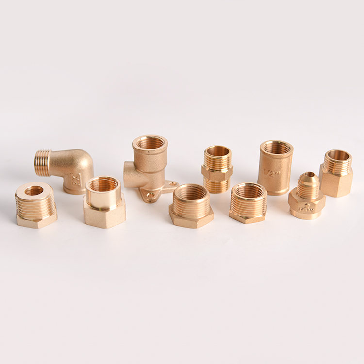 CNC Turning Parts Brass Pipe Fitting Male Copper Tube Connector