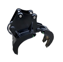 Hydraulic Wood Grapple 360 Log Grab Excavator Stone Rotating Grapple Saw