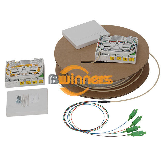 4-портовая распределительная коробка для волоконно-оптических кабелей