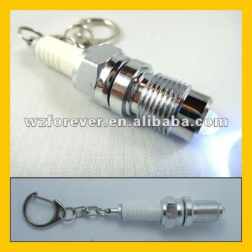 LED Spark Plug Keyring Torch