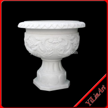 White Marble Flower Pot (YL-H035)