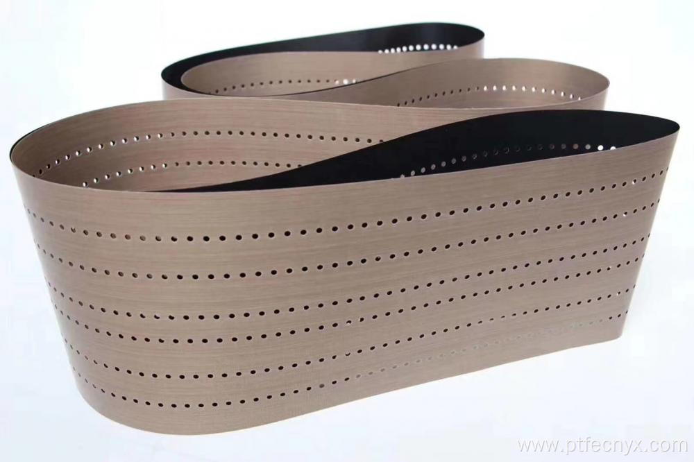 High temperature resistant PTFE fabric belt