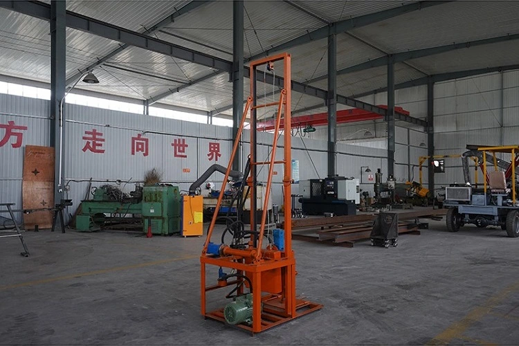 100m Deep Electric Folded Water Well Drilling Rig Machine