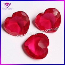 Corundum Jewelry Loose Gem Rough Red Ruby Heart