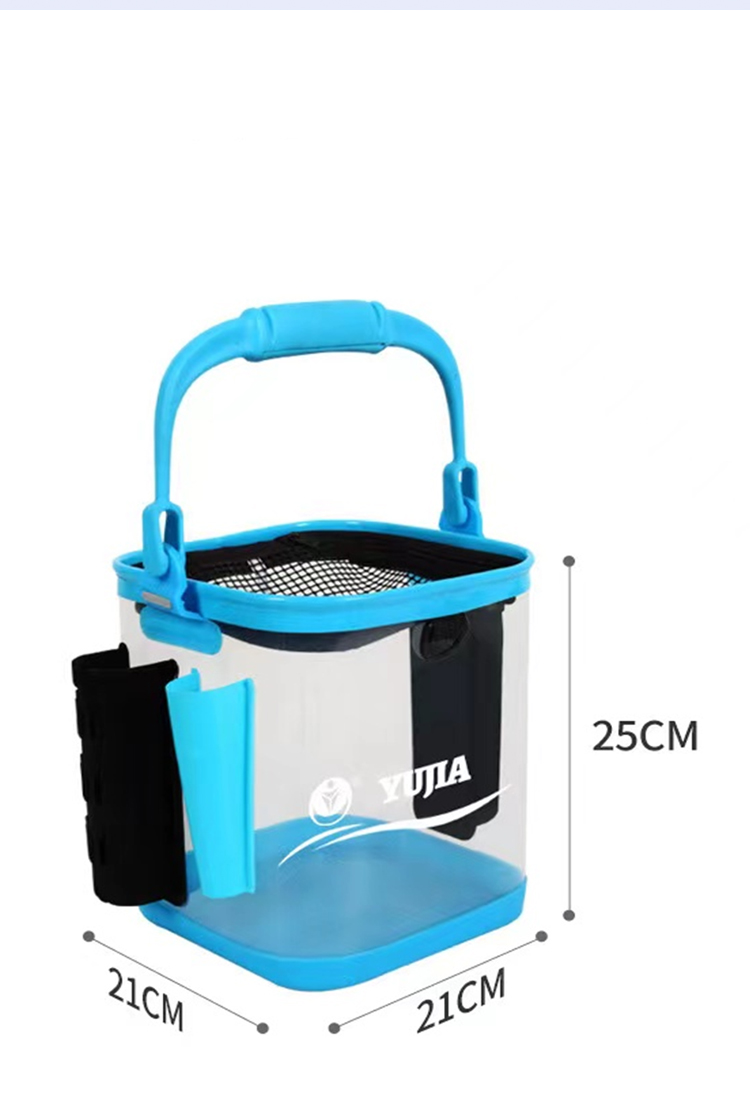 Live Fishing Bait Bucket Portable  Multi-Functional Container of Fetch Water