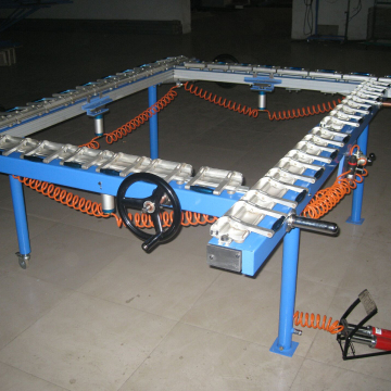 Double Aluminum Clamps HSP120160 Mechanical Screen Printing/Mesh Stretching Machine