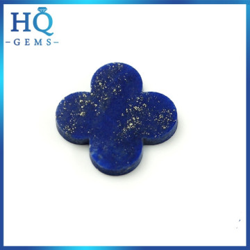 Polished Natural Loose Lapis Lazuli Clover Pendant Gemstones