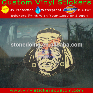 Custom vinyl static cling sticker, car decals stickers