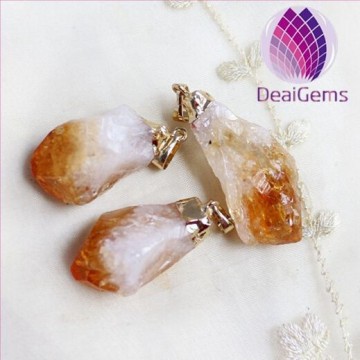 Natural rough citrine Pendant